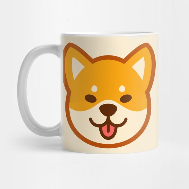 Gold Shiba: Eyes open tongue by Red Wolf